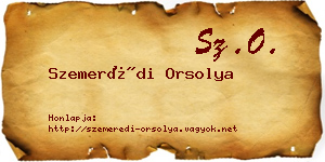 Szemerédi Orsolya névjegykártya