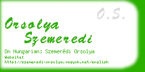 orsolya szemeredi business card