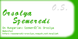 orsolya szemeredi business card